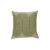 Sage Waves Block Printed Pillow Cover