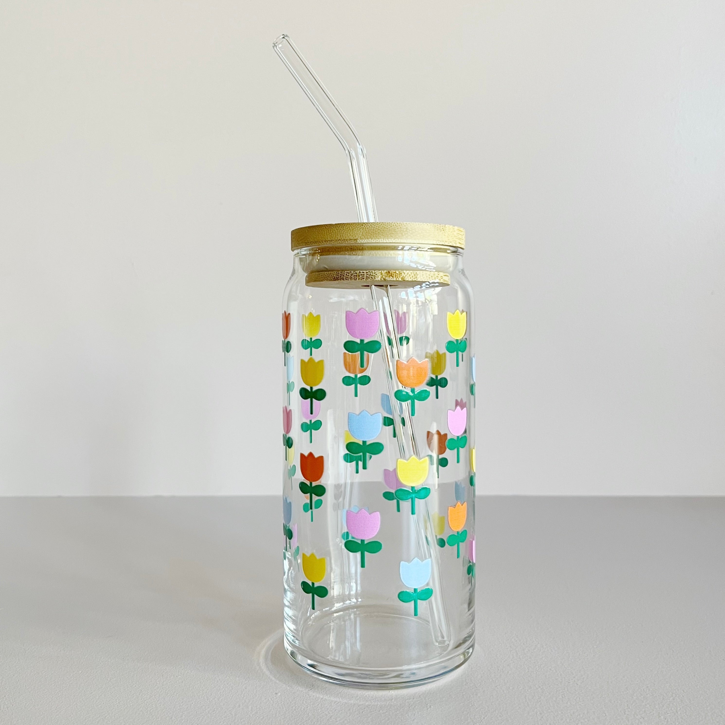 20 oz Glass Travel Cup In Large Tulip