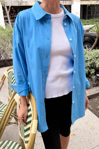 Lightweight Owen Shirt in Lake Blue