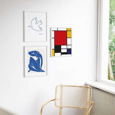 White Metal Frame