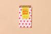 Hearts Pocket-Size Letterpress Spiral Notebook