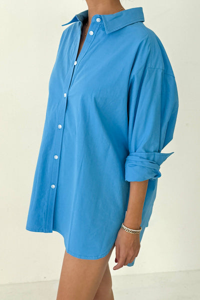 Lightweight Owen Shirt in Lake Blue