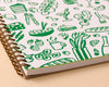 Icons Letterpress Spiral Notebook
