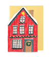Red Cottage Die Cut Card - Winter Cottage Collection