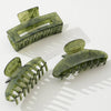 Jade Green Assorted Large Claw Clips