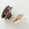 Calacatta Seashell Claw Clip - Small