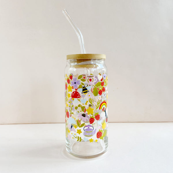 20 oz Glass Travel Cup