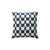 Indigo Checkered Block Printed Pillow Cover