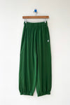 Pointelle Balloon Pants in Moss Green