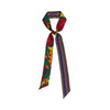 Silk Skinny Scarf in Frida's Garden Print