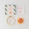 Aperol Cocktail Cross Stitch Kit for Beginners