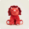 Red Triceratops Warmies Stuffed Toy