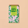 Aster Wildflower Pocket-Size Letterpress Spiral Notebook