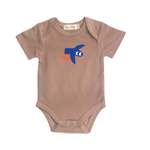 Flight School Organic Cotton Baby Bodysuit