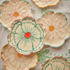 Ceramic Flower Salad Plate