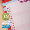 2027 Family Wall Calendar in Colour Flow