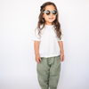 Kids Recycled Plastic Sunglasses in Thyme