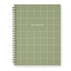 Green Grid Lined Notebook