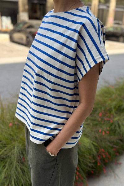 Manon Tee in Blue Stripe
