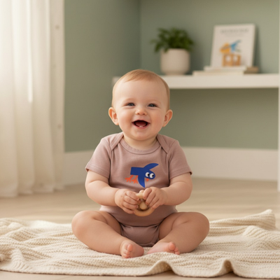 Flight School Organic Cotton Baby Bodysuit