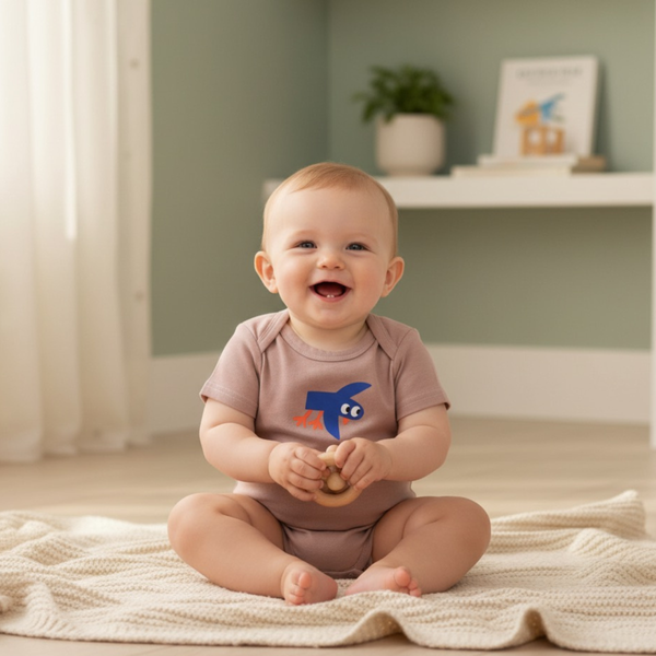 Flight School Organic Cotton Baby Bodysuit