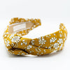 Top Knot Liberty of London Headband in Mustard Capel
