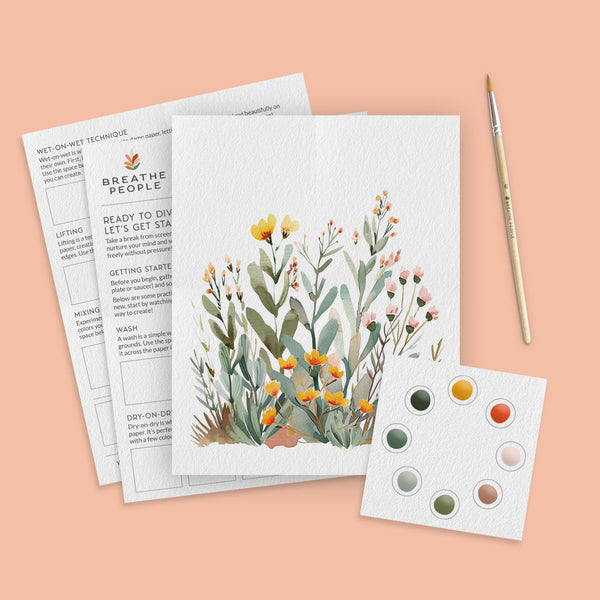 All-In-One Watercolor Kit - Desert Bloom