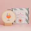 Aperol Cocktail Cross Stitch Kit for Beginners