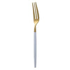 Gold & White Appetizer Fork