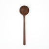 12’’ Walnut Wooden Round Spoon - Cooking & Baking Utensil