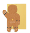 Gingerbread Man Holiday - Die Cut Card