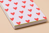 Hearts Pocket-Size Letterpress Spiral Notebook