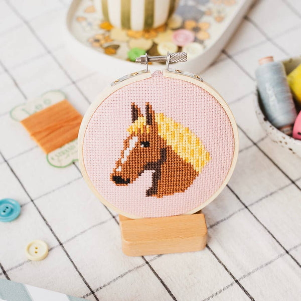 Horse Cross Stitch Kit for Beginners