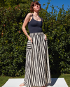 Tilda Skirt in Black Stripe
