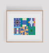 Blue Quilt Art Print 11 x 14