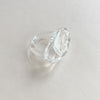 Lola Handblown Glass Ring in Clear