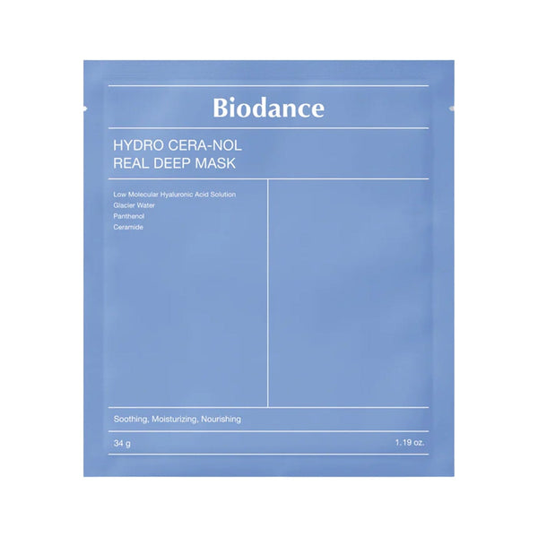 Biodance Hydro Cera-Nol Real Deep Mask packaging on a white background