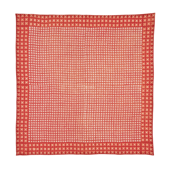 Red patterned bandana on a white background