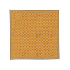 Yellow patterned bandana on a white background