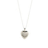 Classic Heart Locket Necklace - Sterling Silver 18" Chain