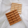 Square Beech Wood Soap Dish