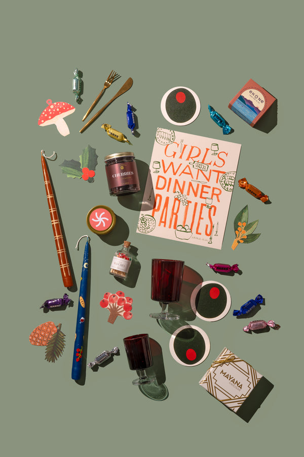 Girls Want Dinner Parties 8 x 10 Art Print