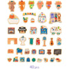 In Ze House Wood Magnets