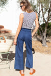 Tulip Crop Pant in Indigo