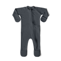 Bamboo + Organic Cotton Baby Footie Jammies in Midnight