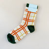 Boucle Plaid Crew Socks