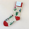 Retro Flower Crew Socks