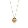 Classic Heart Locket Necklace - Gold Fill 18" Box Chain