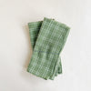 Handloomed Checkered Napkins in Olive (set of 2)