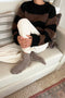 Simone Sweater in Black/Espresso